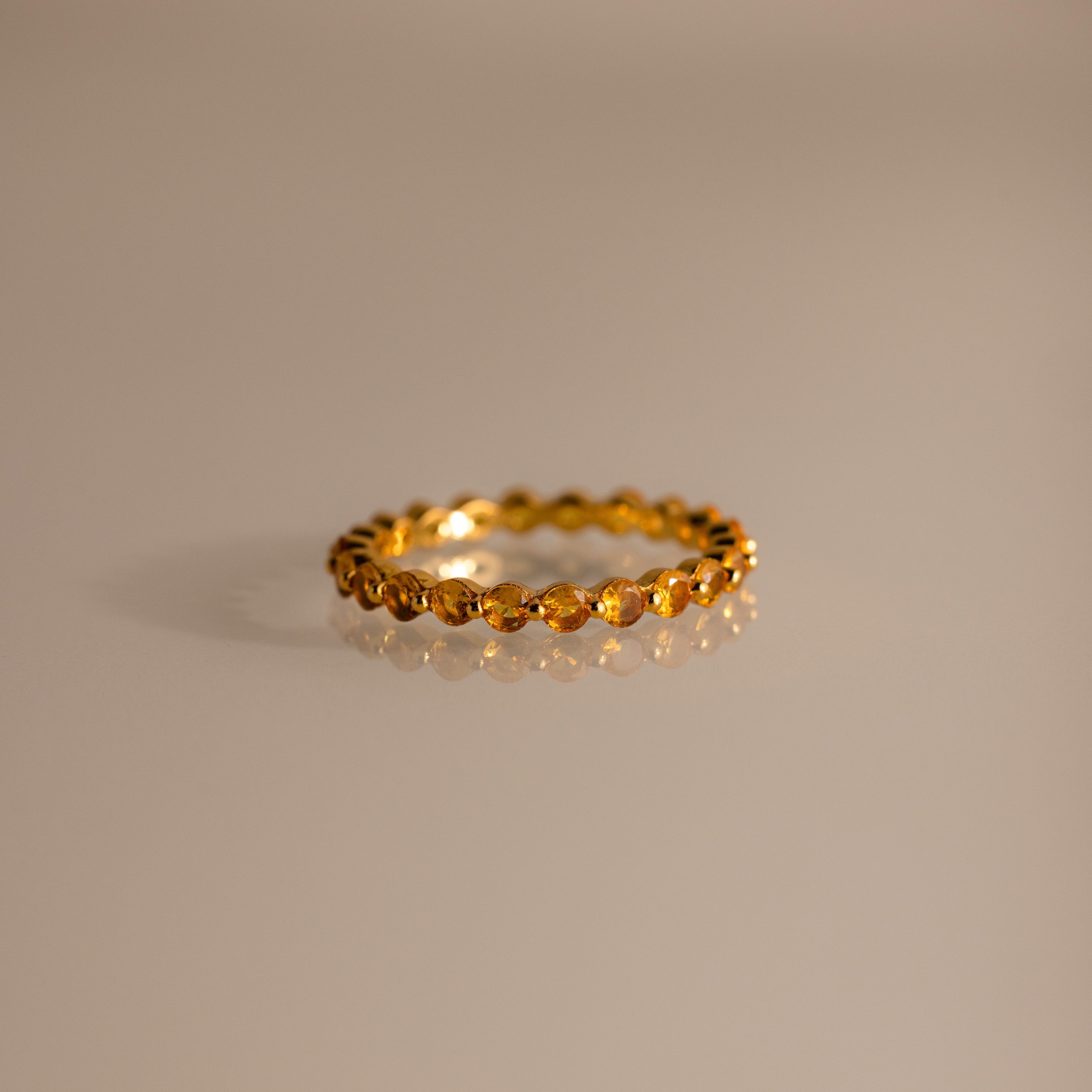 Lace Eternity Birthstone Ring