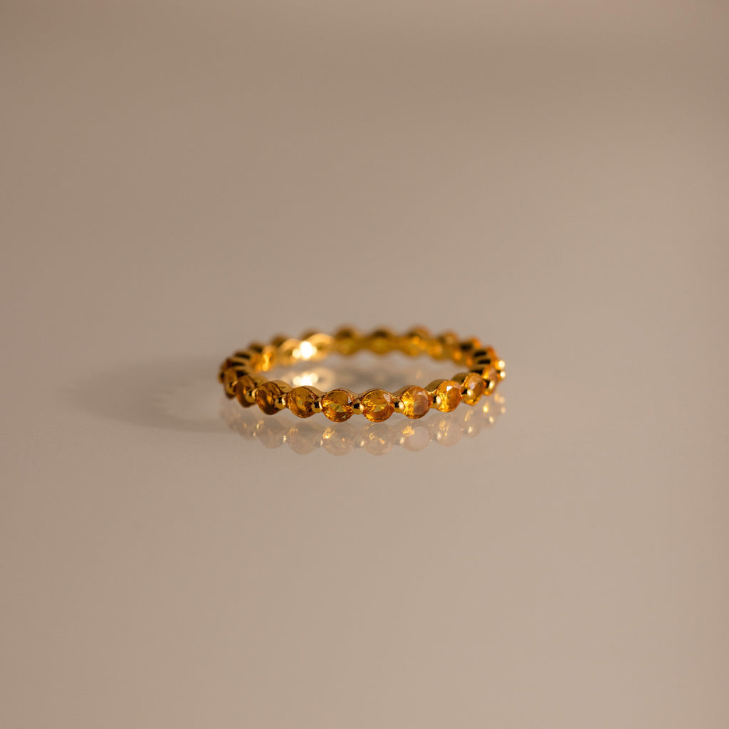 Lace Eternity Birthstone Ring