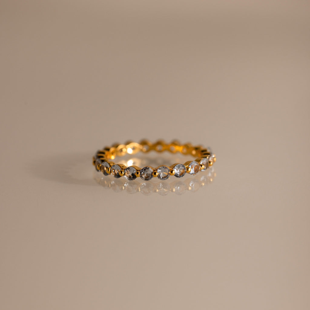 Lace Eternity Birthstone Ring