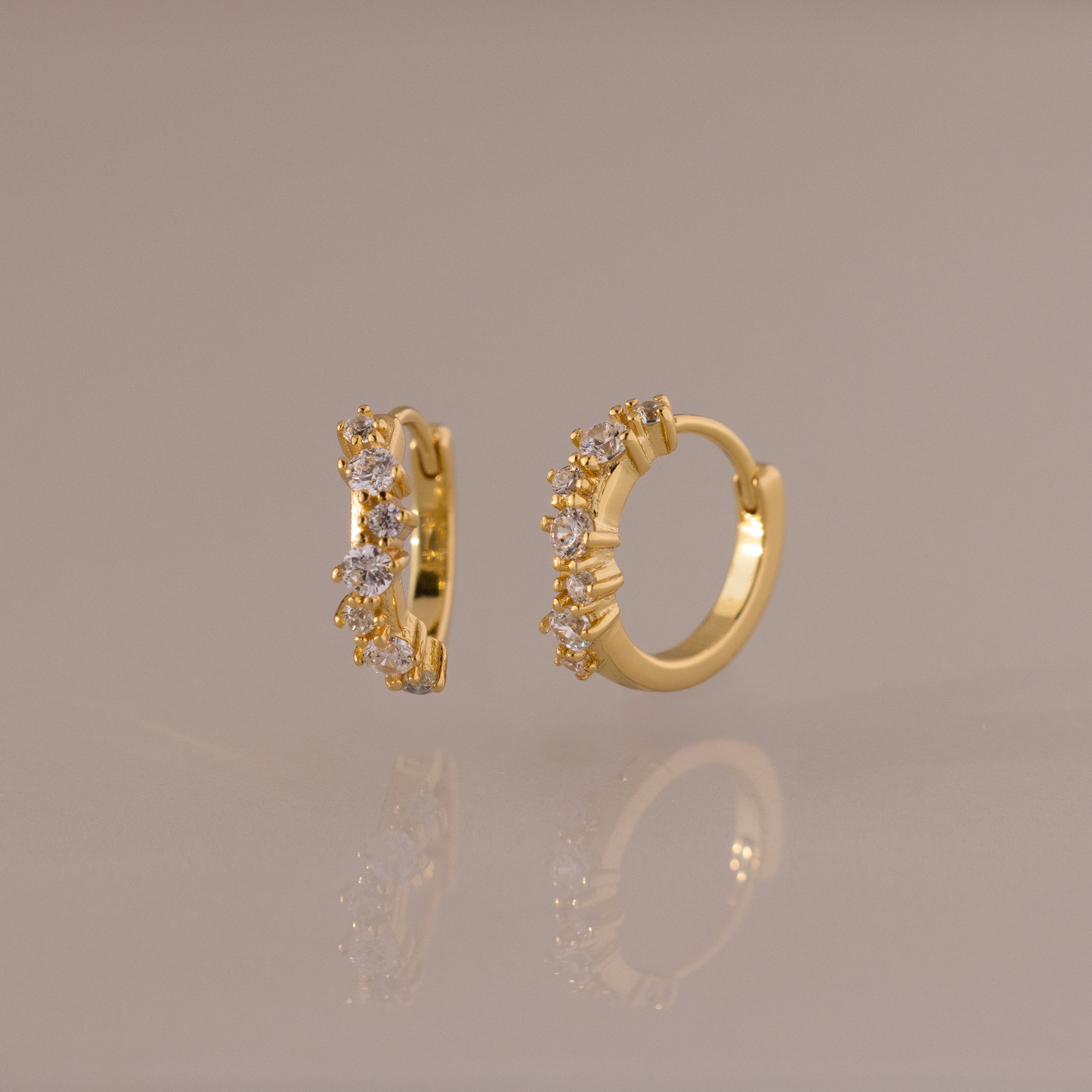 Diamond Cluster Hoops