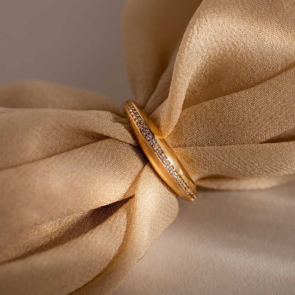 Pave Curve Dome Ring