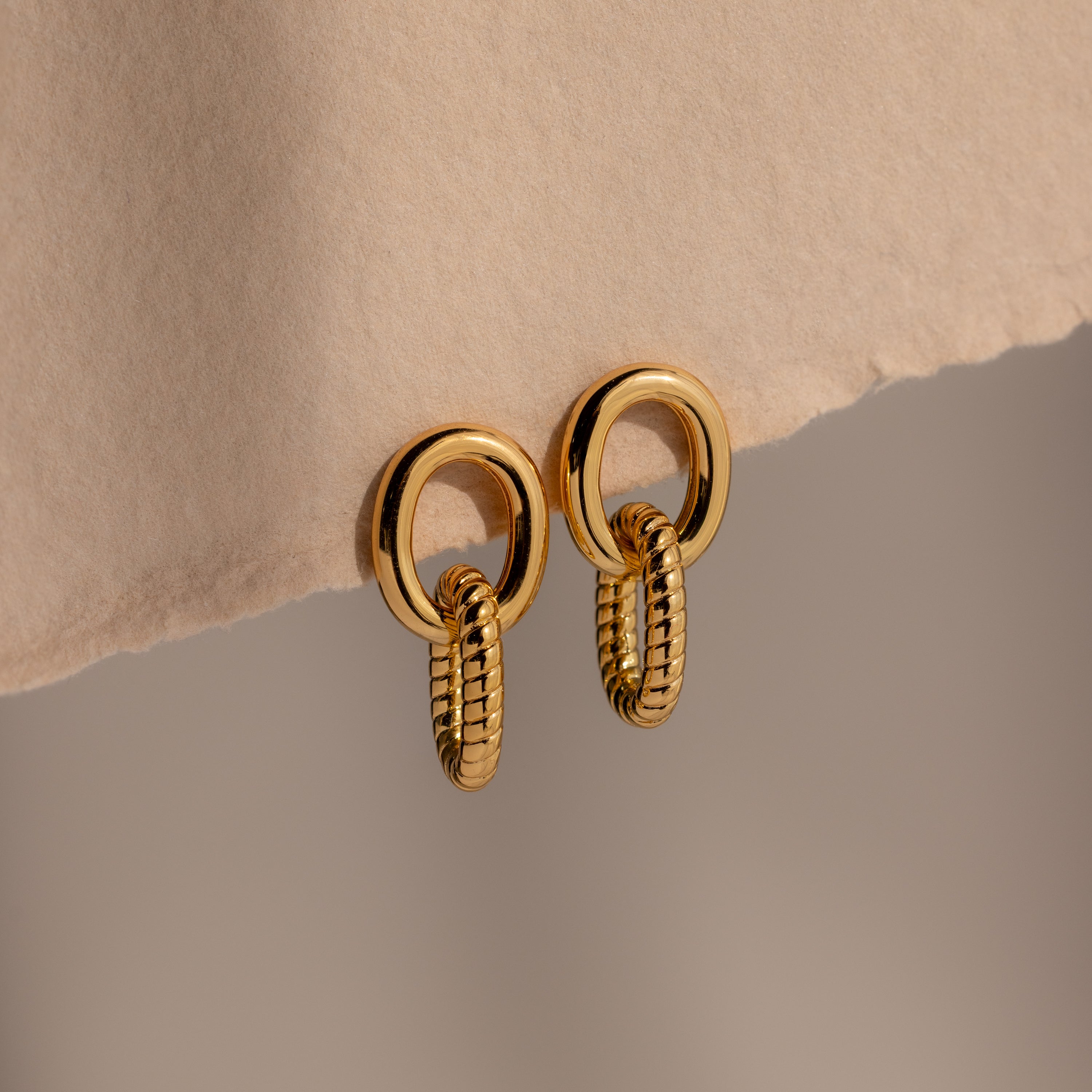 Twisted Link Earrings