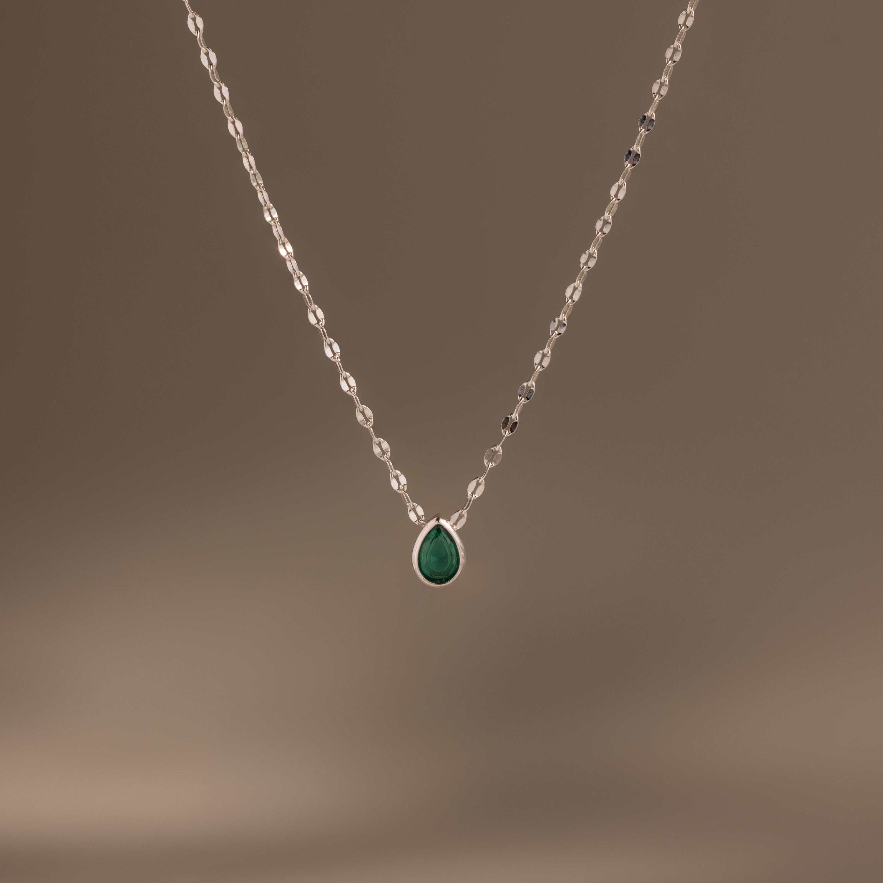 Multiple Teardrop Birthstone Necklace