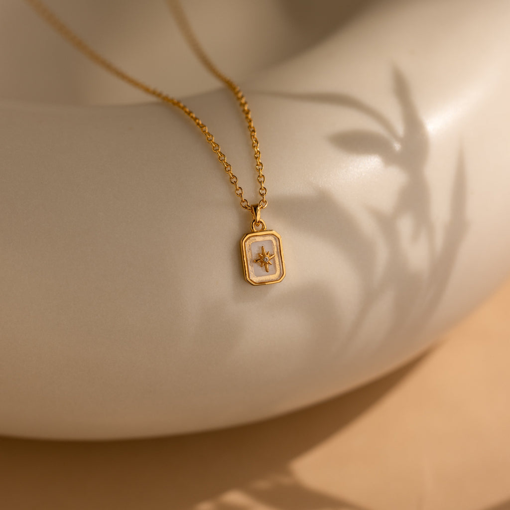 North Star Birthstone Necklace