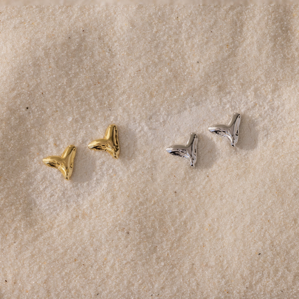 Shark Tooth Flatback Studs