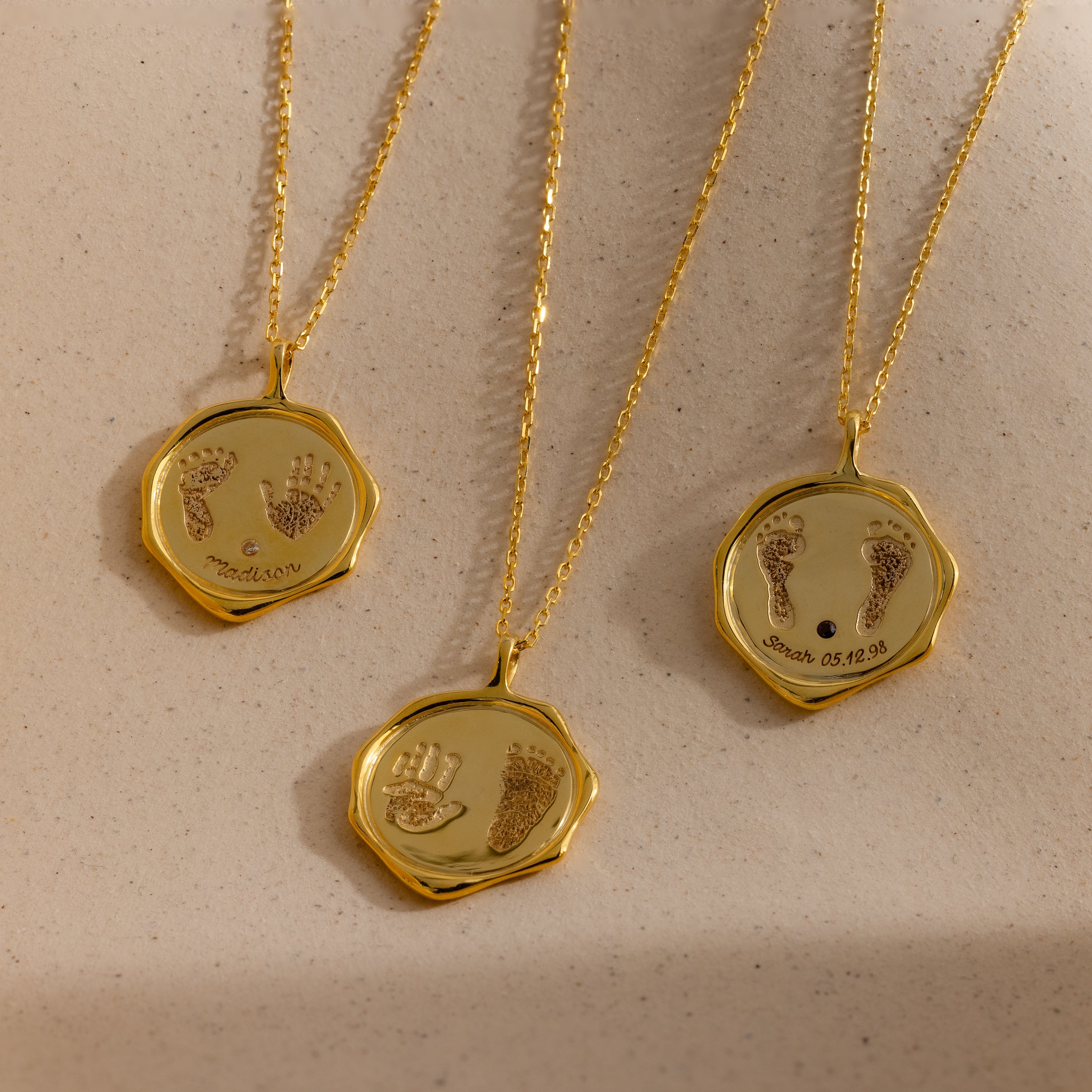 Baby Hand & Footprint Necklace