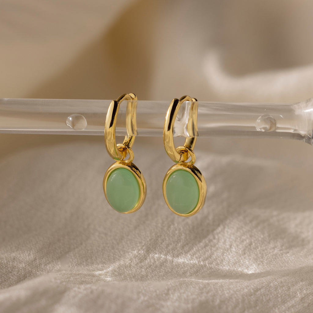 Jade Drop Hoops