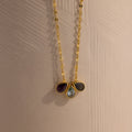 Multiple Teardrop Birthstone Necklace