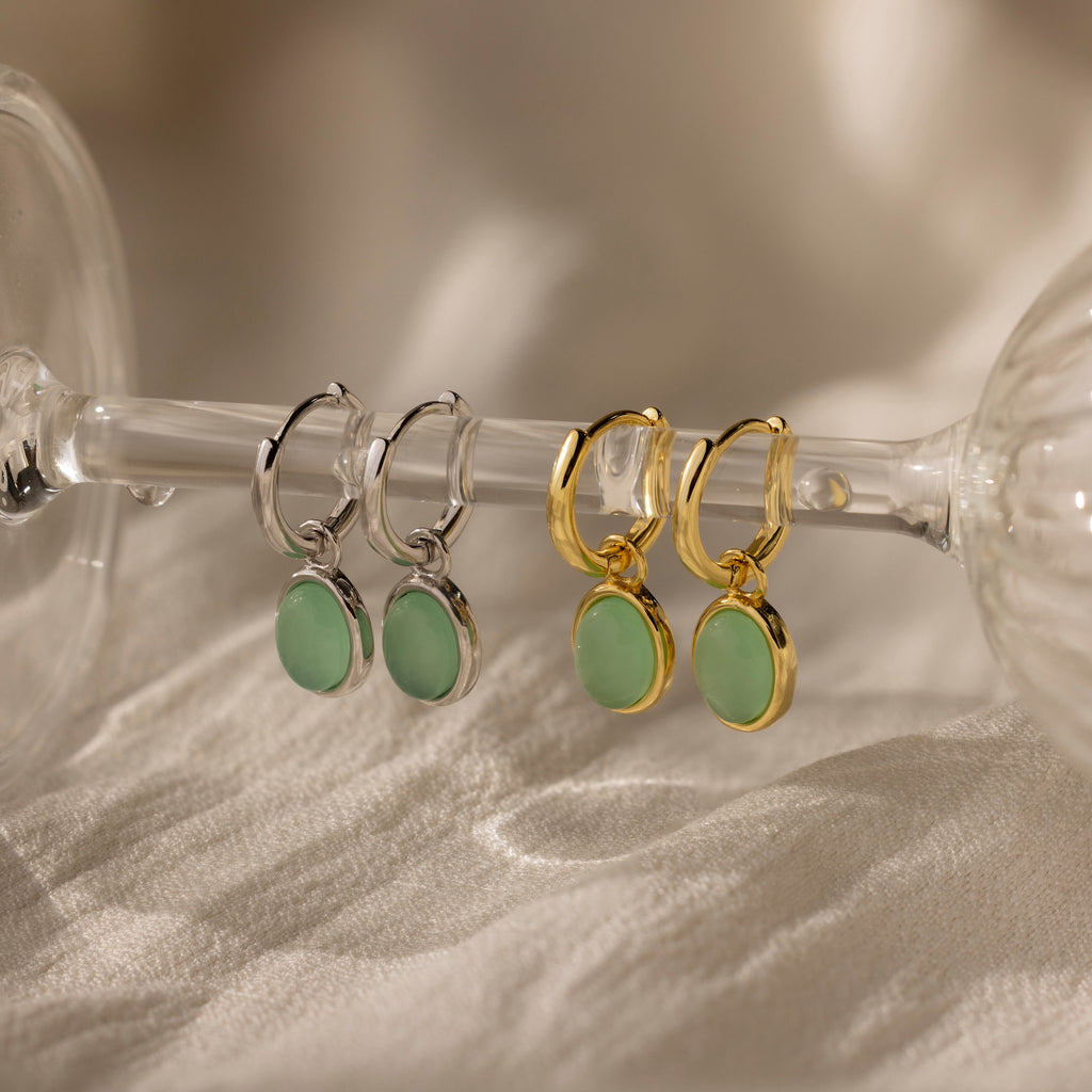Jade Drop Hoops