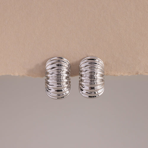 Chunky Ribbed Hoops