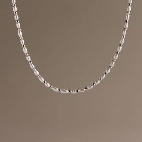 Beaded Pearl Necklace