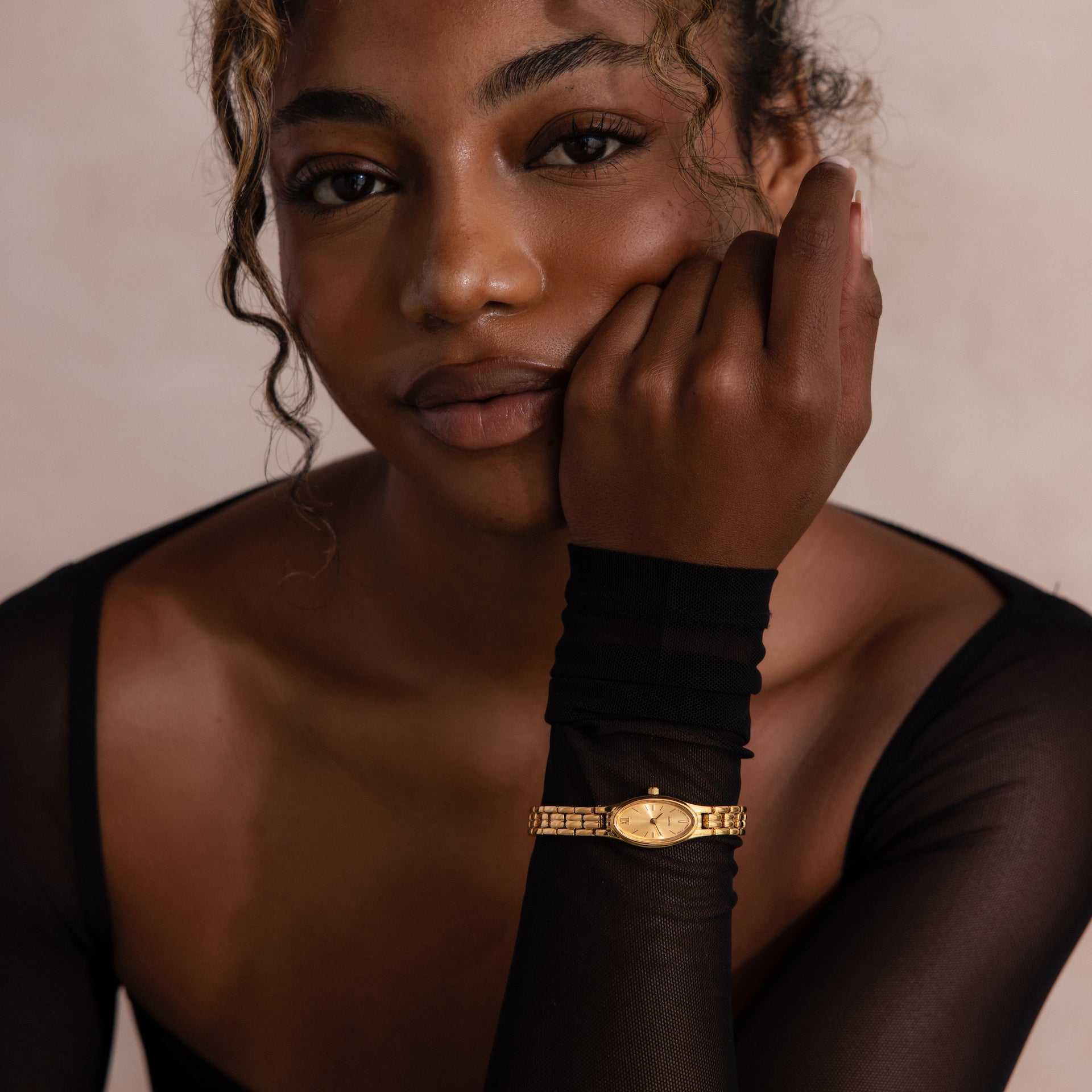 Slim Oval Timepiece