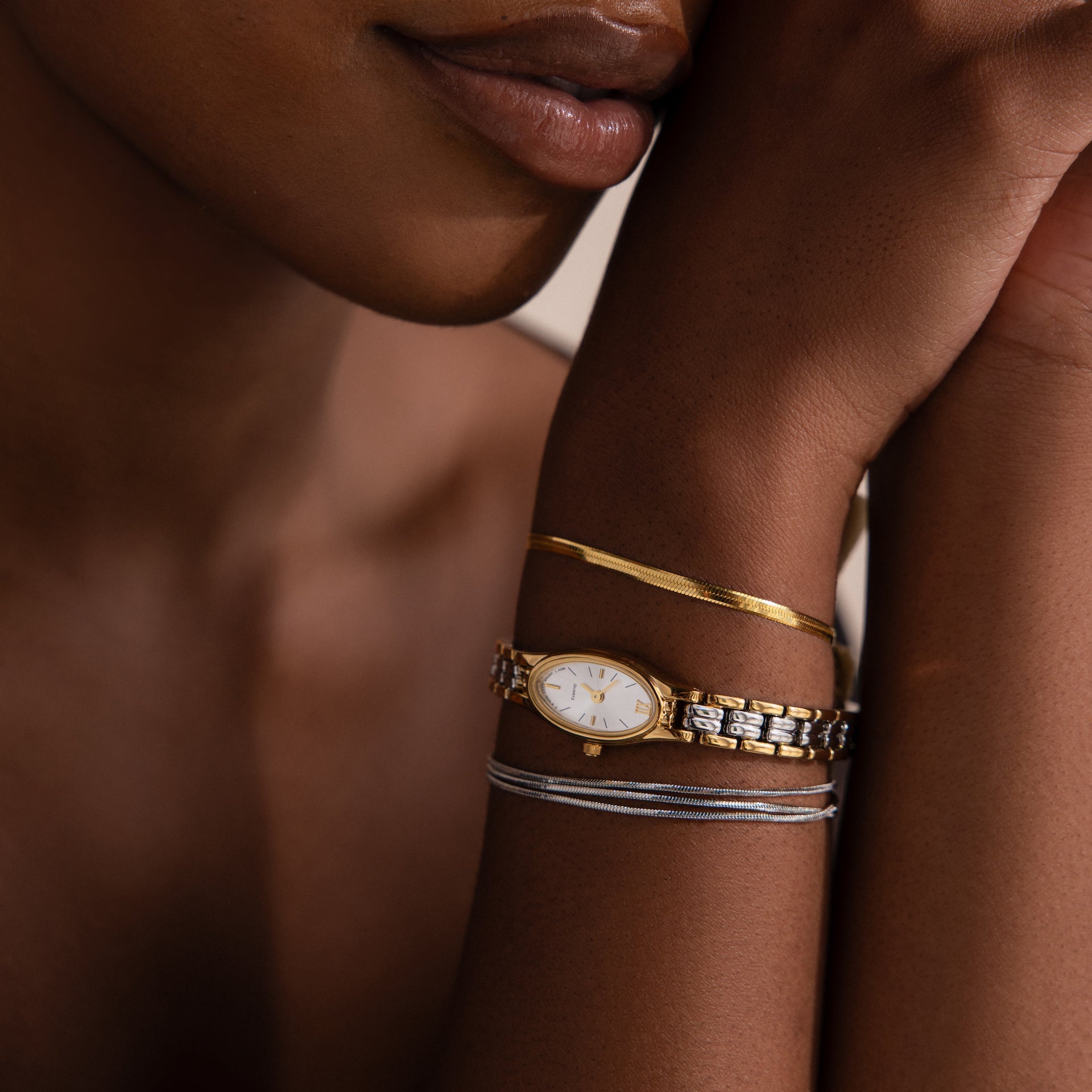 Slim Oval Timepiece